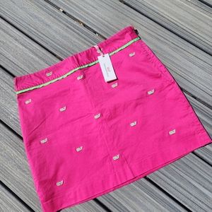 NWT 10 VINEYARD VINES PINK whale mini skirt